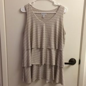 Susan Graver tiered tank